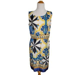 Philosophy di Alberta Ferretti Silk Printed Dress Mediterranean Italy Women 8